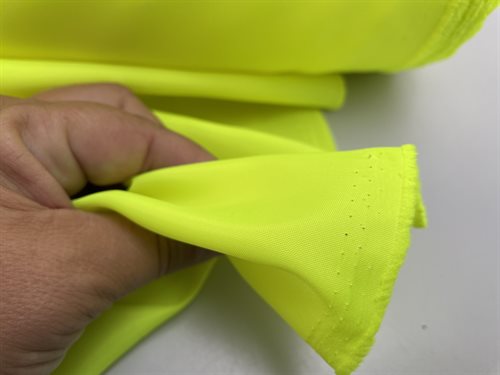 Polyester foer - neon gul